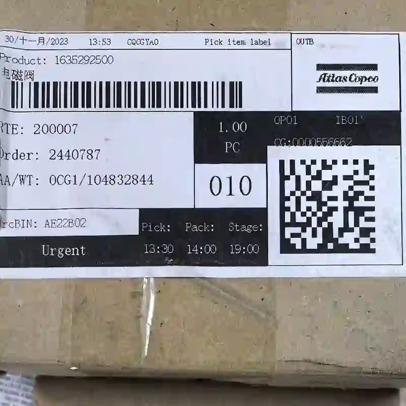 Atlas Copco Solenoid Valve 1635292500