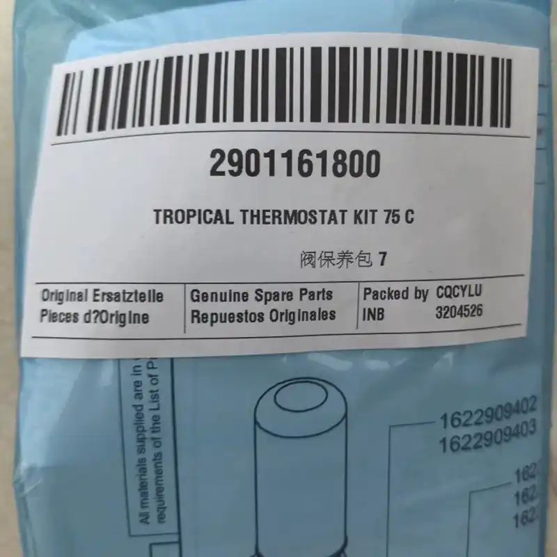 Atlas Copco Tropical Thermostat Kit 75c 2901161800