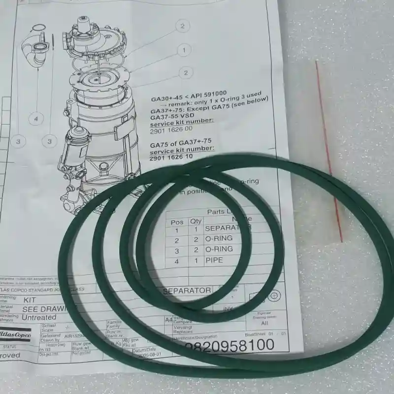 Atlas Copco GA75 OIL SEPARATOR KIT 2901162610